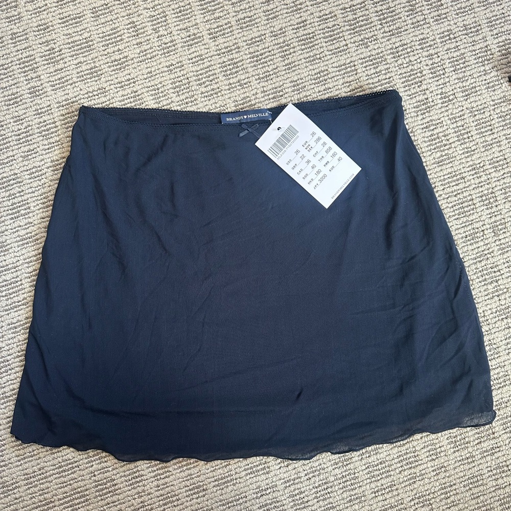 Navy Blue Mini Skirt